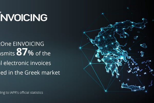 SoftOne EINVOICING transmits the 87% of the total einvoices issued in the Greek market